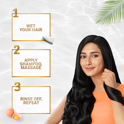 HAIR CARE BUNDLE - Parachute Naturale Shampoo Egg Shine 330ml &amp; Aloe Vera Enriched Coconut Hair Oil 250ml