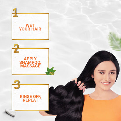 Parachute Naturale Anti Hair Fall Shampoo with Henna &amp; Coconut Milk, For Strong &amp; Thick Hair, Reduces Hair Fall, Paraben Free, 100% Vegan, All Hair Types