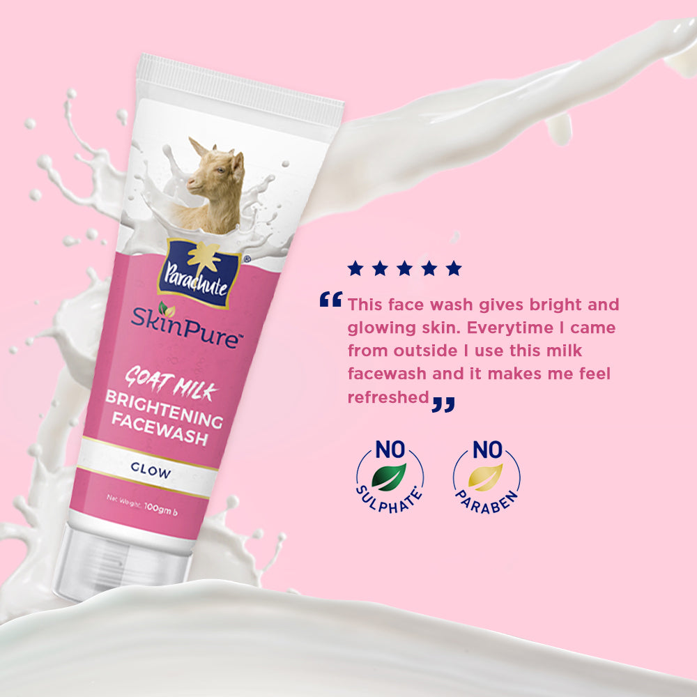 Parachute Naturale Shampoo Anti Hair Fall 340ml (FREE Goat Milk Facewash - GLOW - 50gm)