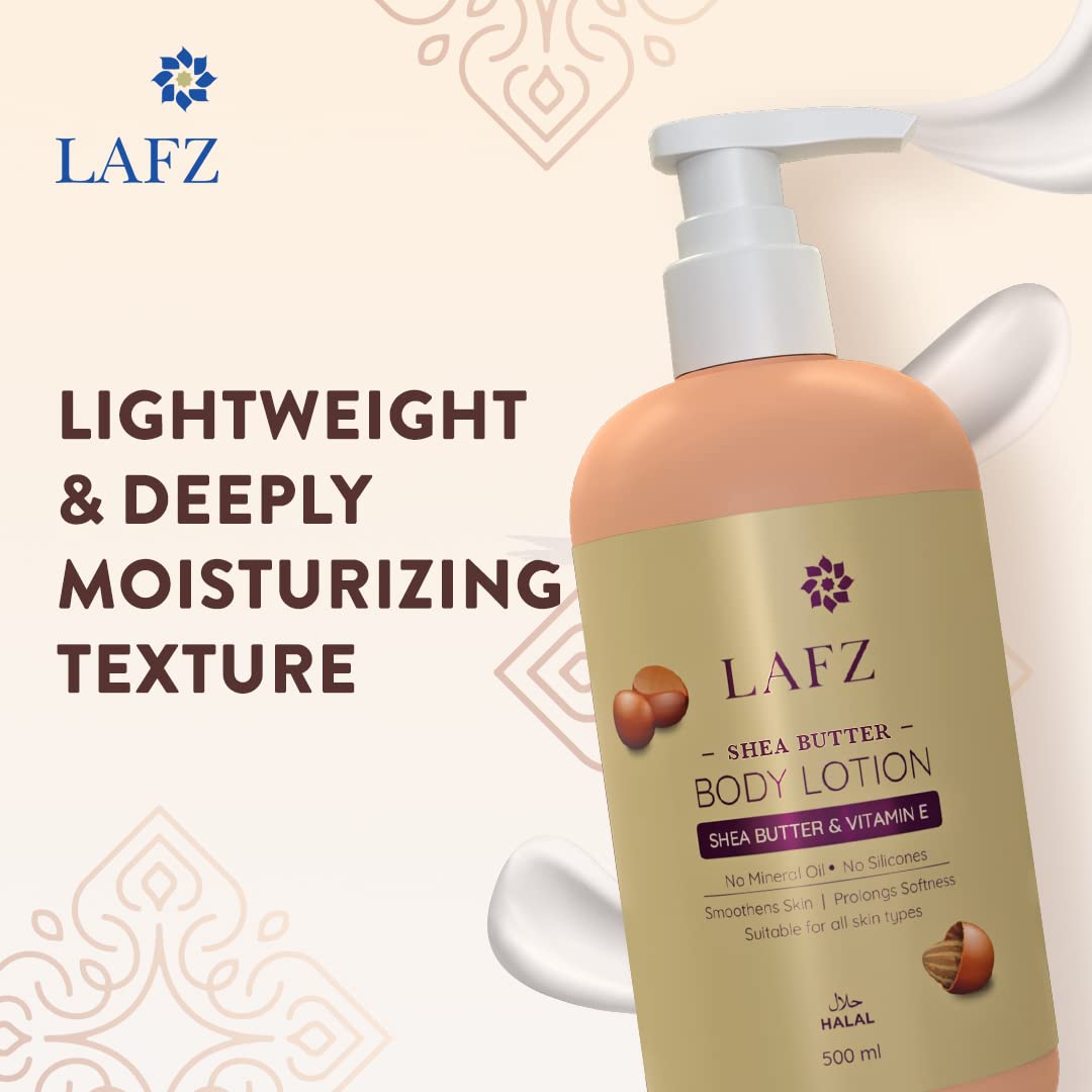 Lafz Body Lotion - Shea Butter (500ml) B1G1