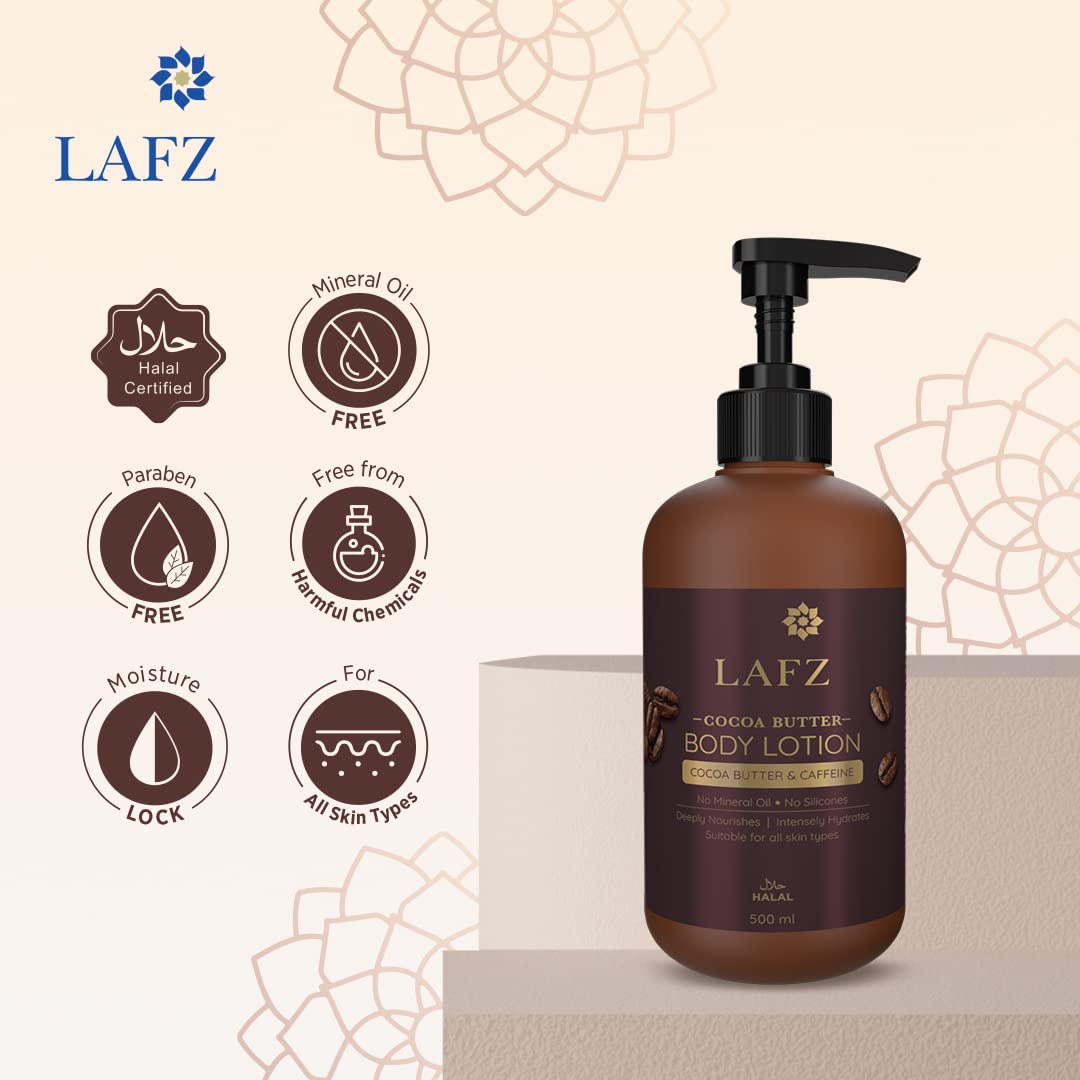 Lafz Body Lotion - Cocoa Butter (500ml) B1G1
