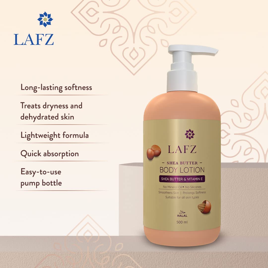 Lafz Body Lotion - Shea Butter (500ml) B1G1