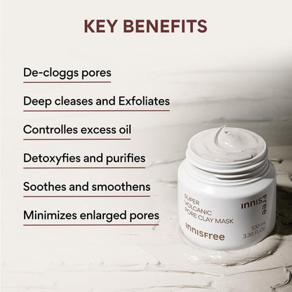 Innisfree Super Volcanic Pore Clay Mask (100ml)