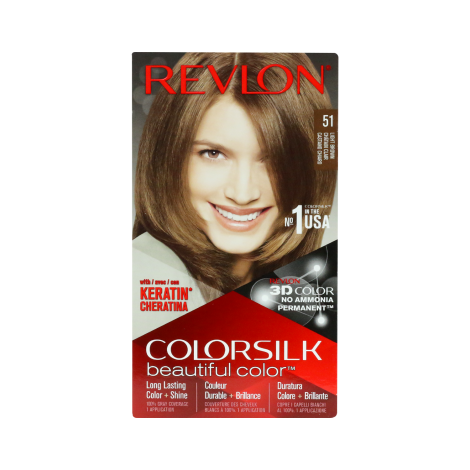 Revlon Colorslk Beautiful Hair Color - 51 Light Brown