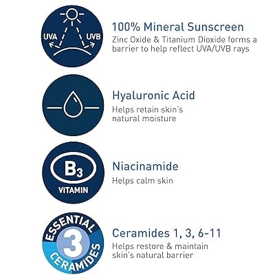 Cerave Hydrating Sunscreen Broad Spectrum SPF50 75ml