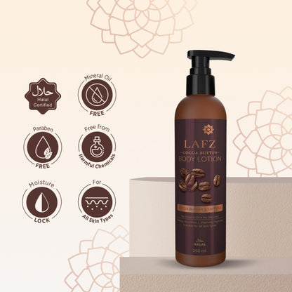 Lafz Cocoa Butter Body Lotion (250ml) - Pack of 02