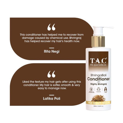TAC- The Ayurveda Co. Bhringabali Shampoo, Oil &amp; Conditioner for Hair Growth
