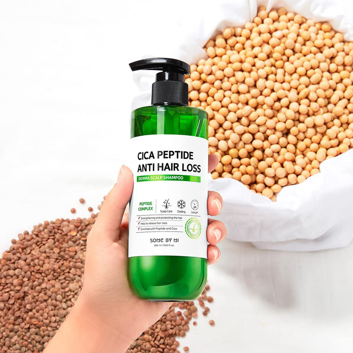 Some Shampoo SOME BY MI Cica Peptide Anti Hair Loss Derma Scalp Shampoo (285ml) – OHSOGO