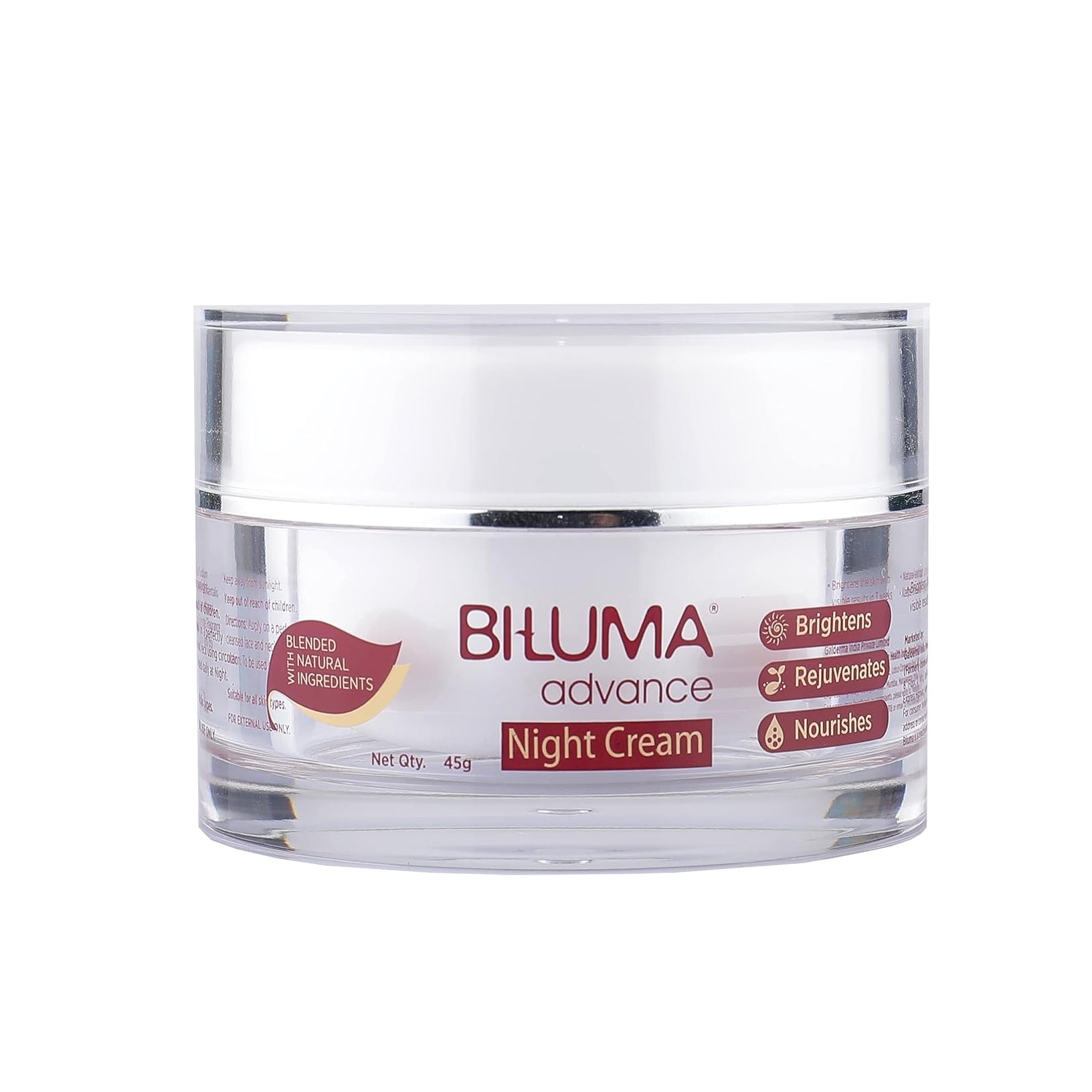 Biluma Advance Skin Brightening Night Cream with Vitamin C &amp; Hyluronic Acid (45gm)