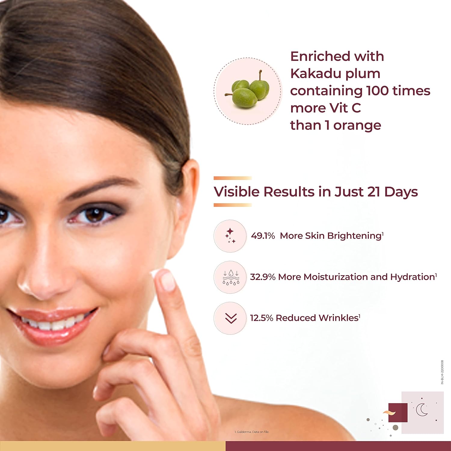 Biluma Advance Skin Brightening Night Cream with Vitamin C &amp; Hyluronic Acid (45gm)