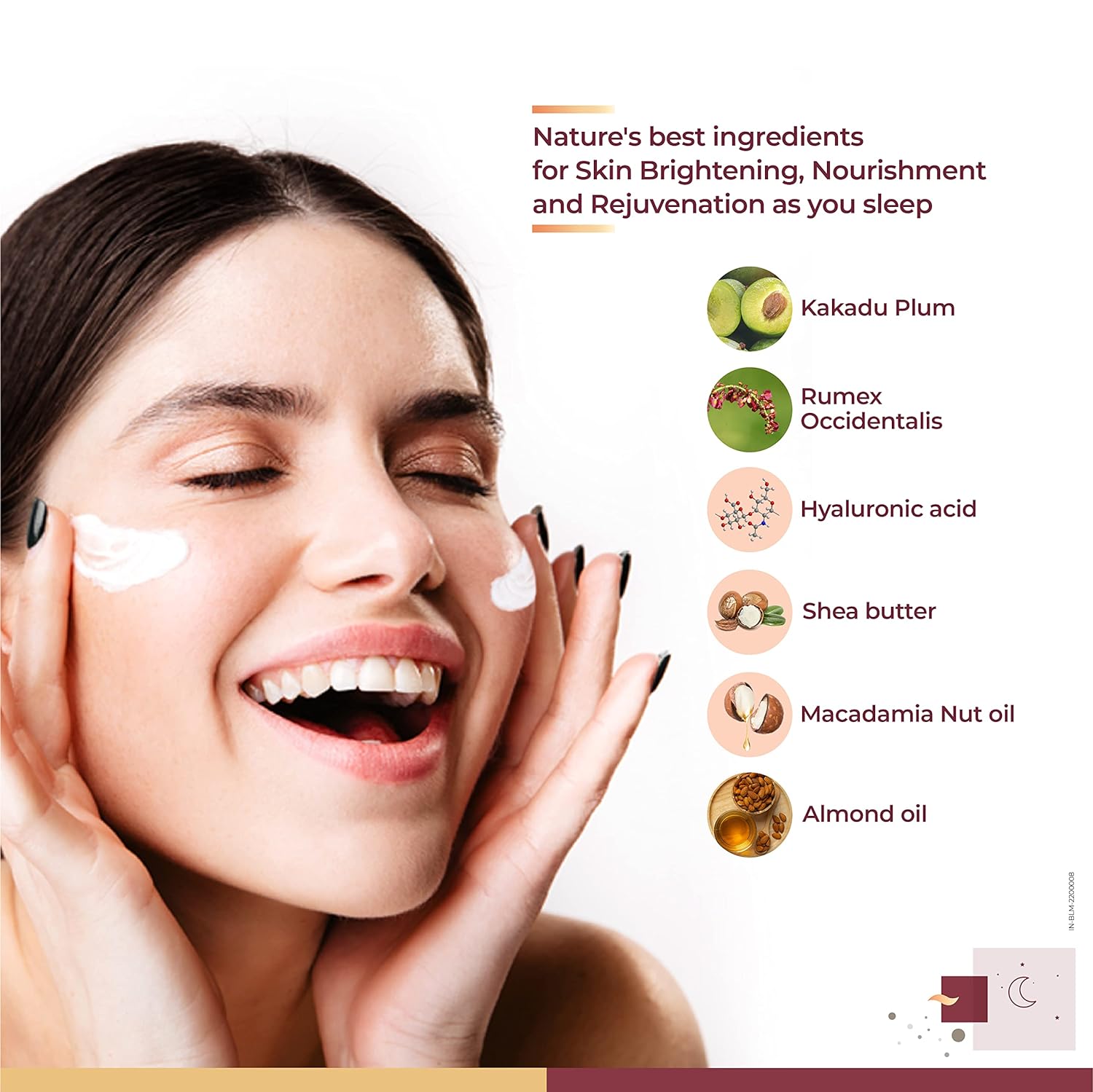 Biluma Advance Skin Brightening Night Cream with Vitamin C &amp; Hyluronic Acid (45gm)