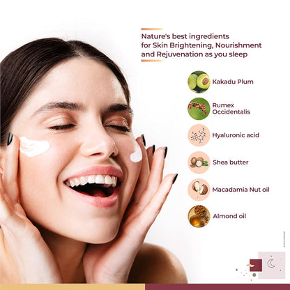 Biluma Advance Skin Brightening Night Cream with Vitamin C &amp; Hyluronic Acid (45gm)