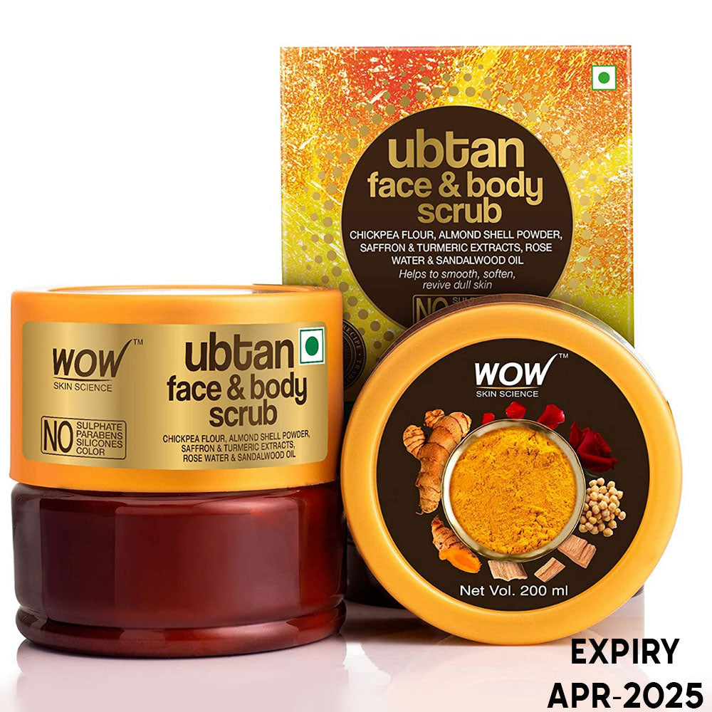 Wow Skin Science Ubtan Face &amp; body Scrub (200ml)