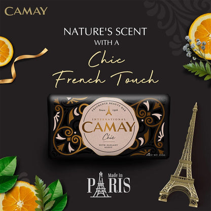 Camay Fragrance Beauty Bar Chic with Elegant Scent (125gm)