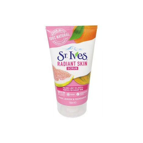 St.Ives Pink Lemon &amp; Mandarin Radiant Skin Scrub 150ml