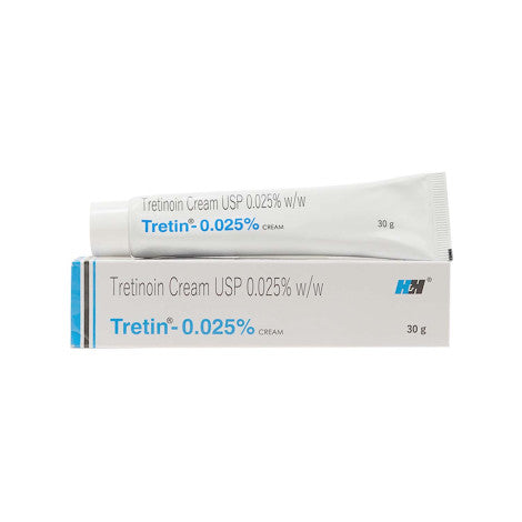 H&amp;H Tretinoin Tretin 0.025% Cream USP 30g
