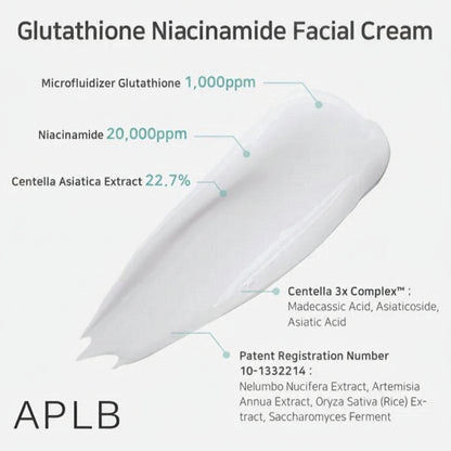 APLB Glutathione Niacinamide Facial Cream (55ml)- 3
