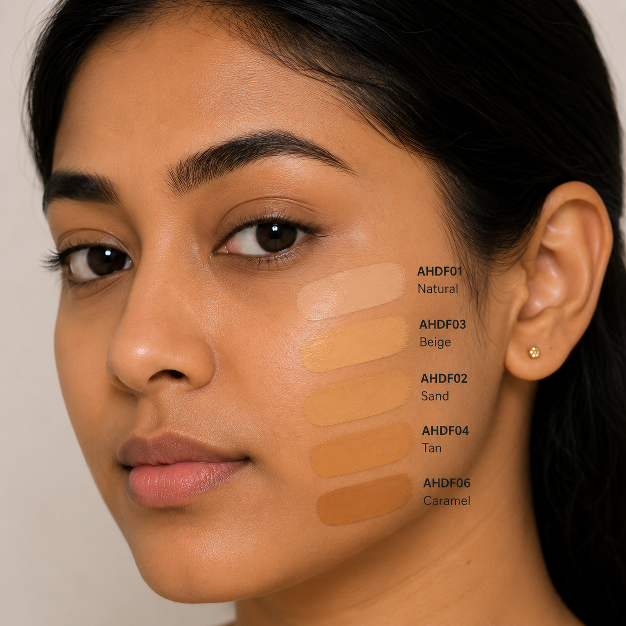 Absolute New York HD Flawless Foundation (28ml) swatch on face