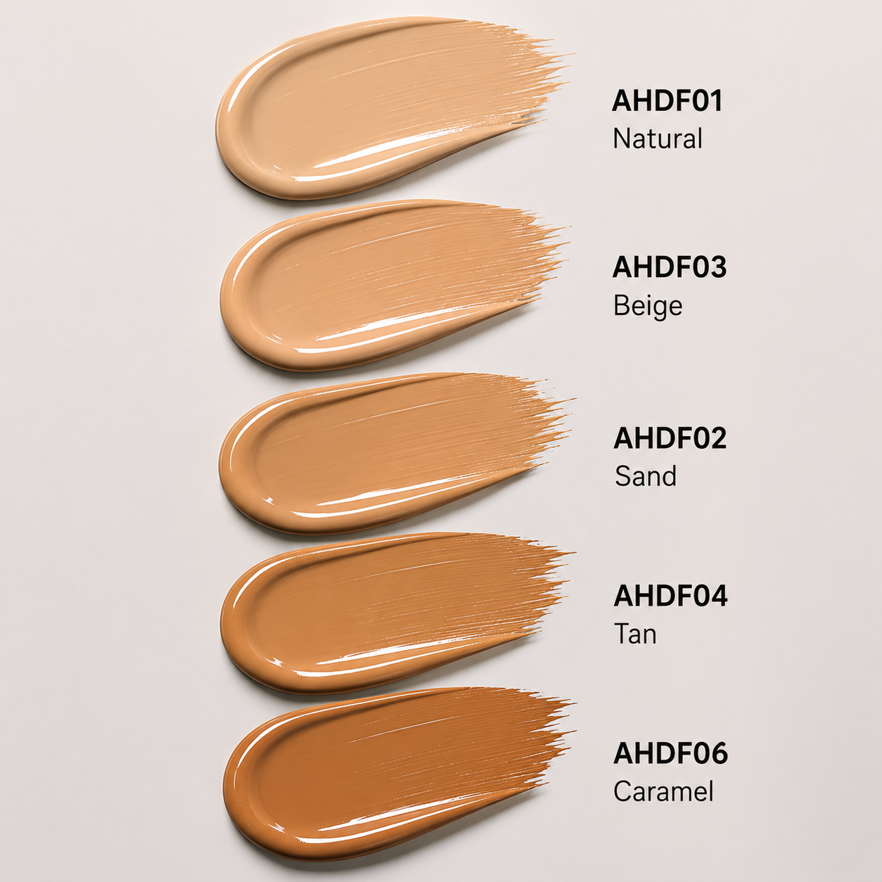 Absolute New York HD Flawless Foundation (28ml) swatches