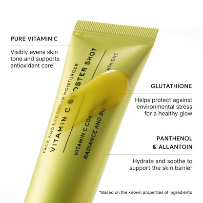 Arencia Vitamin C Booster Shot Serum 30ml key ingredients vitamin c Glutathione, Panthenol