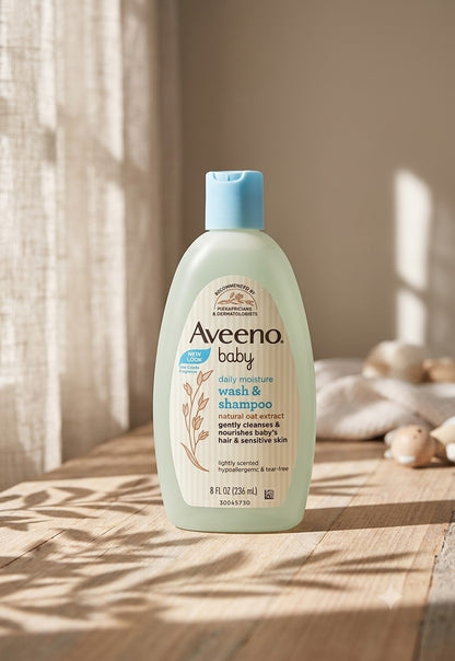 Aveeno Baby Wash &amp; Shampoo Lightly Scented (236ml)