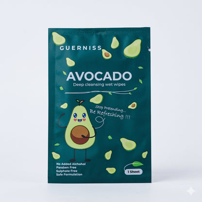 Guerniss Avocado Deep Cleansing Wet Wipes