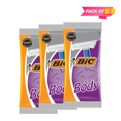 One Blade Bic Razor BIC Razor Body Single Blade (Pack of 03) – OHSOGO