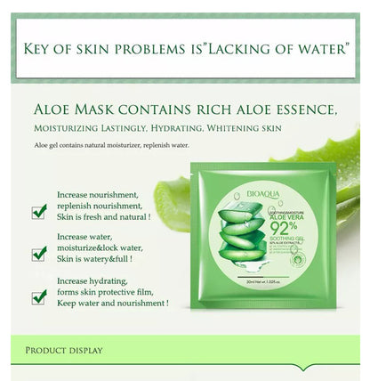 BIOAQUA Aloe Facial Sheet Mask - 30ml
