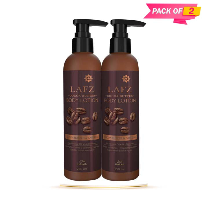 Lafz Cocoa Butter Body Lotion 250ml - Pack of 02