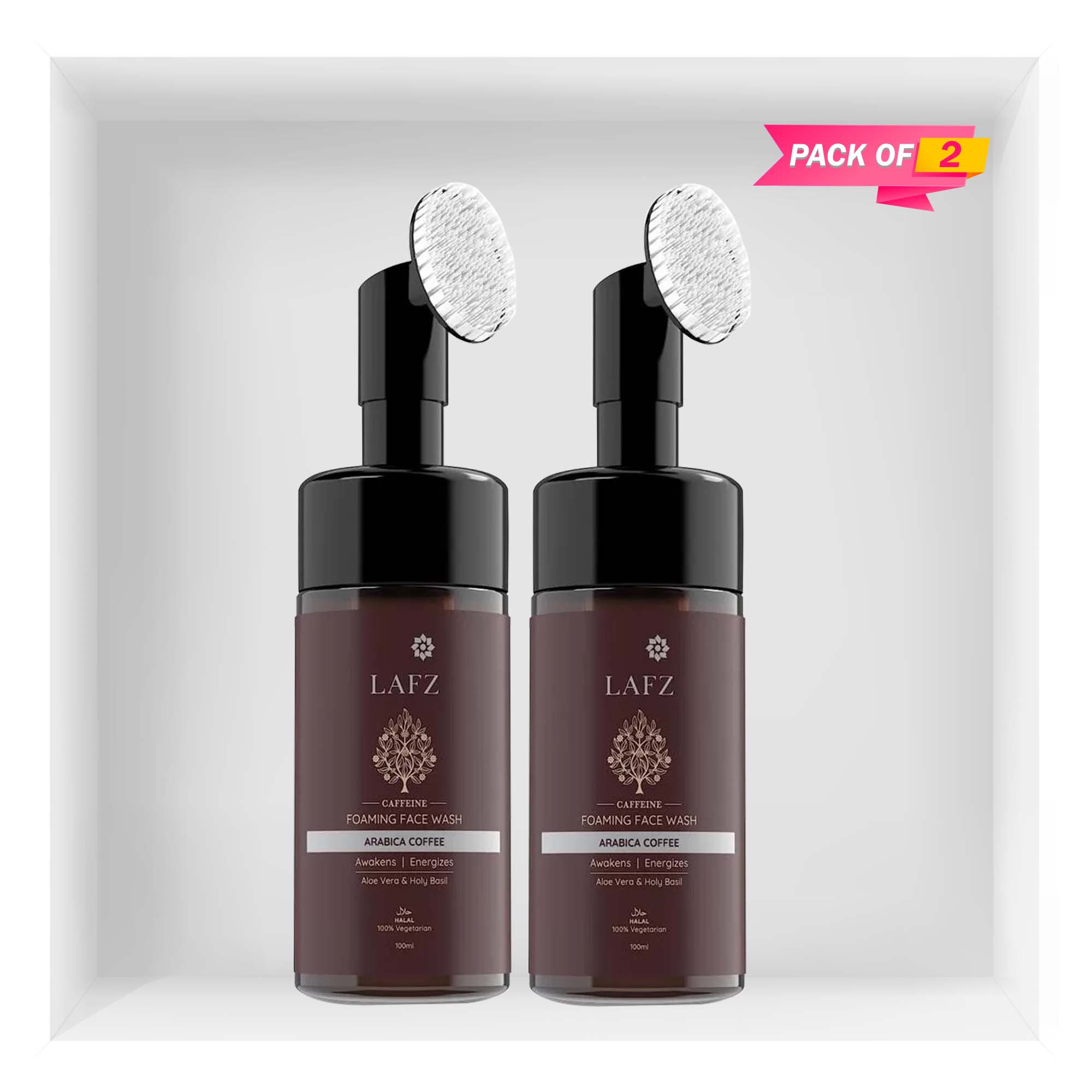 Lafz Caffeine Face Wash (100ml) India - Pack of 2