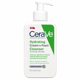 CeraVe Hydrating Cream To Foam Cleanser 237ml product image normal to dry skin
