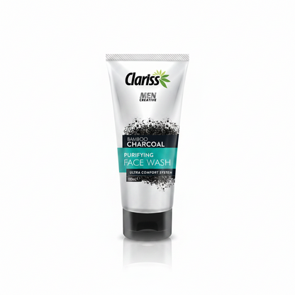 Clariss Men Face Wash 100ml: Bamboo Charcoal