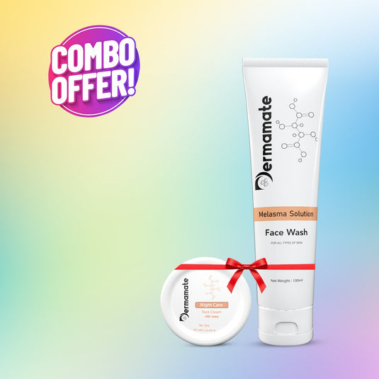 Dermamate Night Care Face Cream 25gm &amp; Dermamate Melasma Solution Face wash 100ml (Combo)