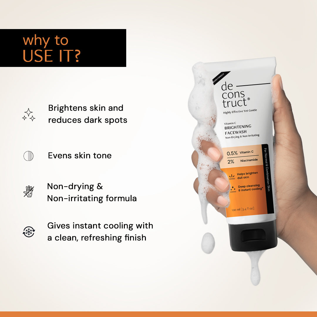 Deconstruct Vitamin C Brightening Face Wash (100ml)-2