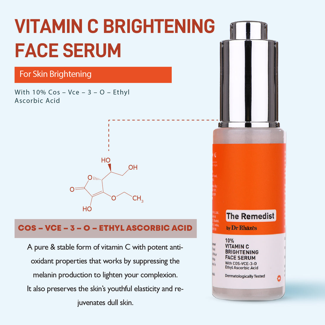 The Remedist by Dr Rhazes Vitamin C Brightening Face Serum (30ml)