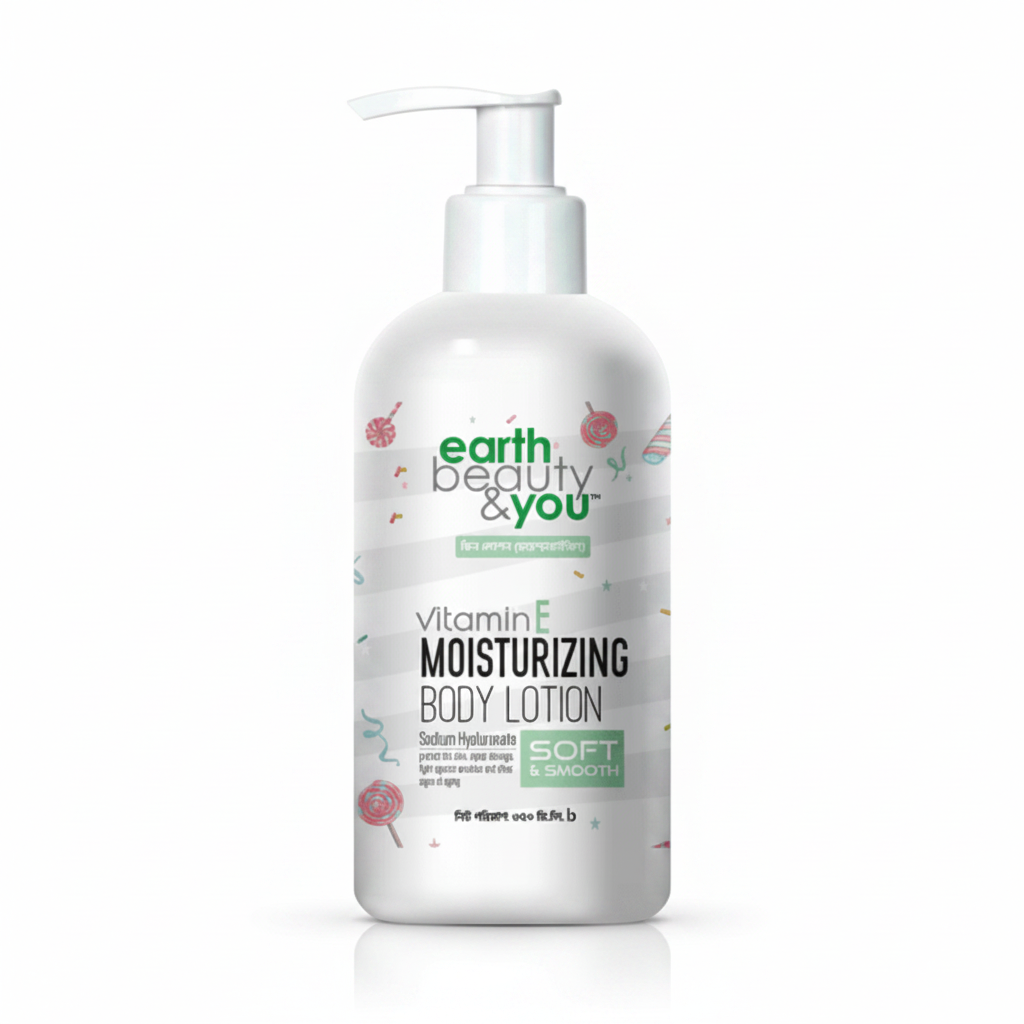 Earth Beauty &amp; You Body Milk 350ml: Moisturizing Vitamin E