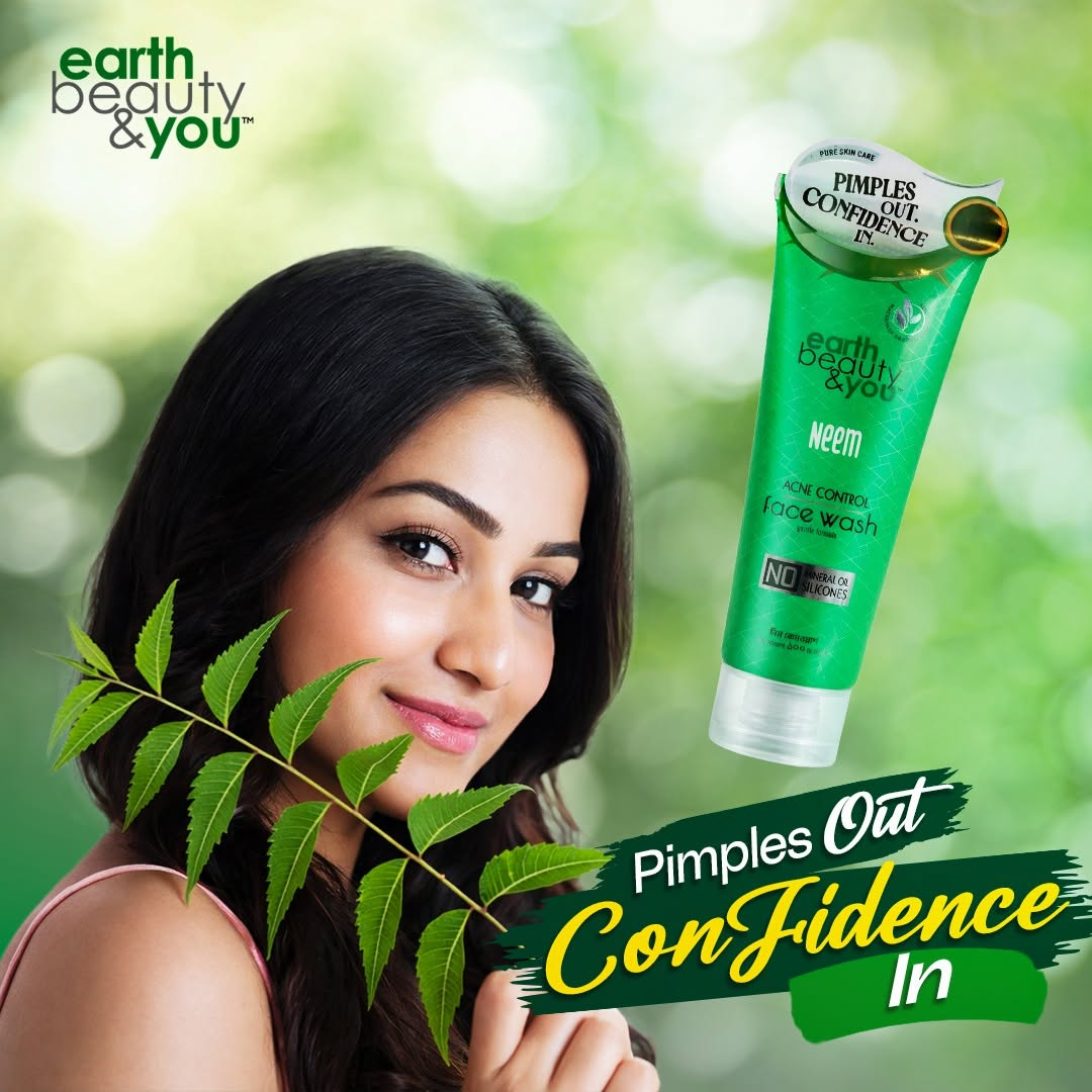 Earth Beauty &amp; You Face Wash 100ml: Neem (Acne Control)-2