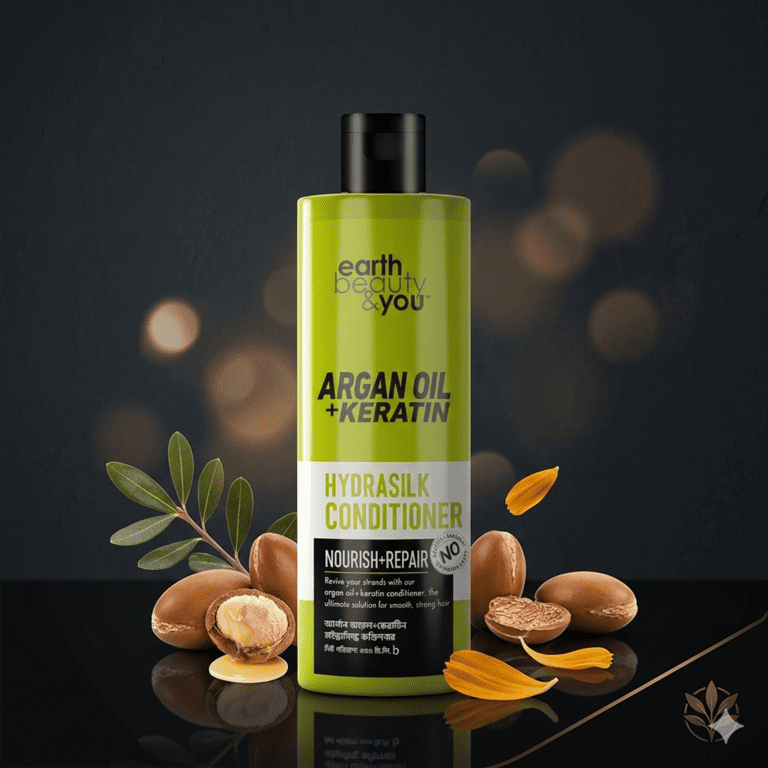 Earth Beauty &amp; You Hydra Silk Conditioner 350ML: Argan Oil &amp; Keratin-2