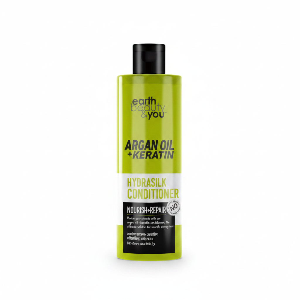 Earth Beauty &amp; You Hydra Silk Conditioner 350ML: Argan Oil &amp; Keratin
