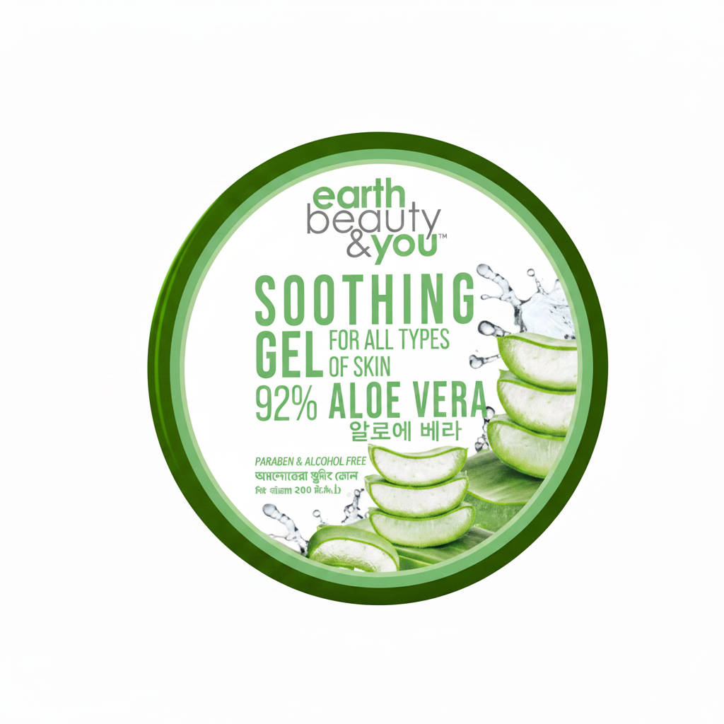 Earth Beauty &amp; You Soothing Gel 250ml Aloe Vera