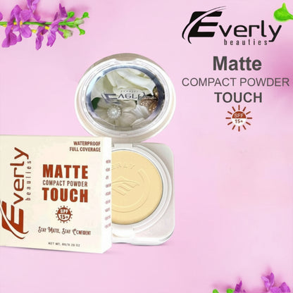 Everly Beauties Matte Touch Compact Powder - Sandy Beige-1