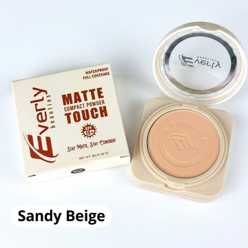 Everly Beauties Matte Touch Compact Powder - Sandy Beige