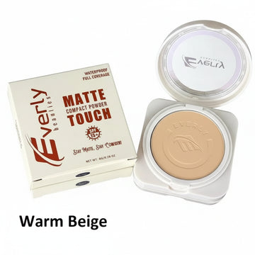 Everly Beauties Matte Touch Compact Powder - Warm Beige