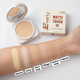 Everly Beauties Matte Touch Compact Powder - Warm Beige 2