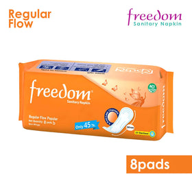 Freedom Sanitary Napkin - Regular Flow Popular (8pcs)