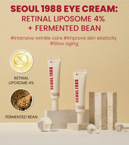 K-SECRET SEOUL 1988 Eye Cream : Retinal Liposome 4% + Fermented Bean 30ml