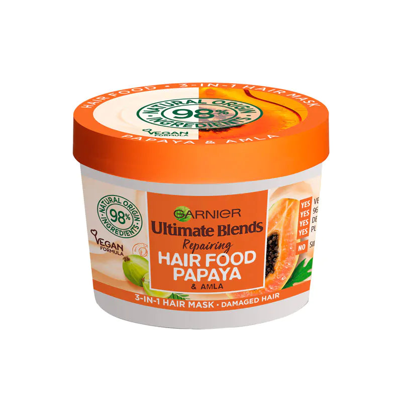 Garnier Ultimate Blends Repairing Papaya Hair Food + Vitamin C,E,F Multi-Use Mask 400ml