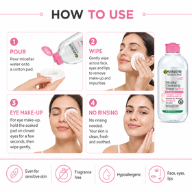 Garnier Skin Active Micellar Cleansing Water even for Sensitive Skin (400ml)