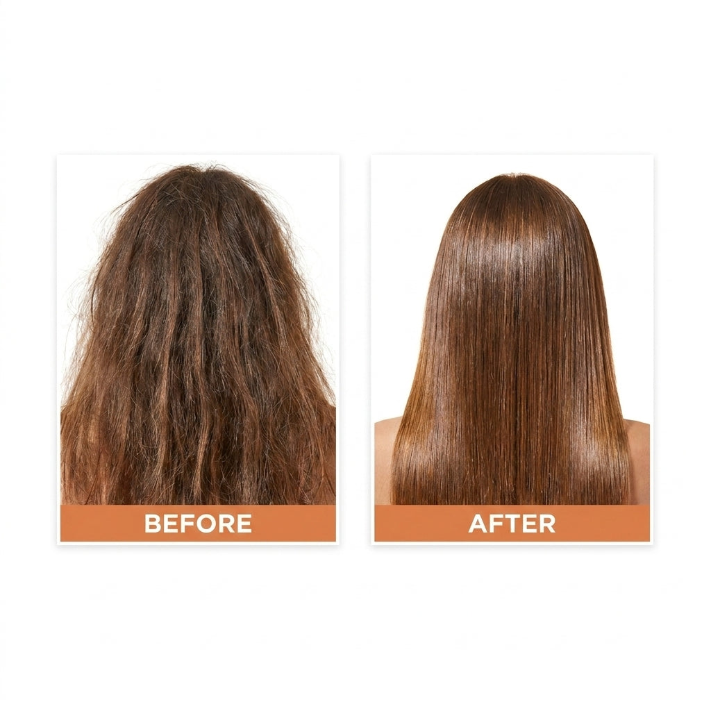 Garnier Ultimate Blends Glowing Lengths Pineapple Hair Drink 200ml
before/ after