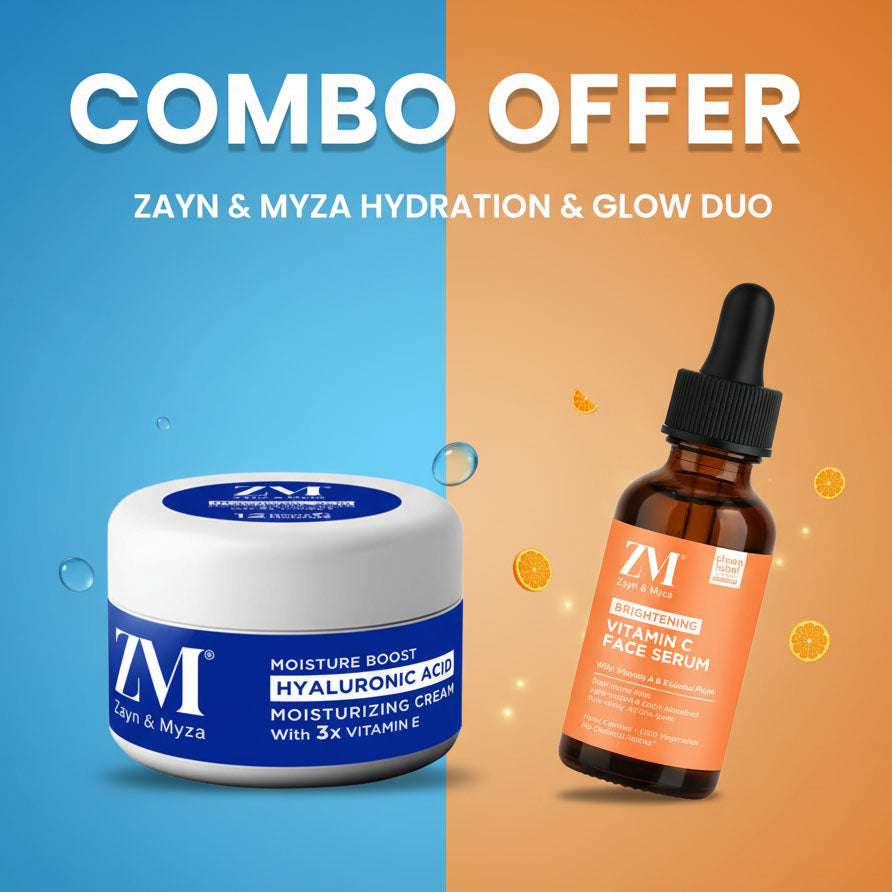 Zayn &amp; Myza Vitamin C Serum &amp; 3x Vitamin E Moisturizing Cream - Combo Pack